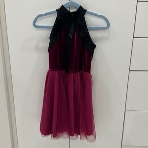 Weissman Dance Costume Dress Size (size 7-8) dark magenta color